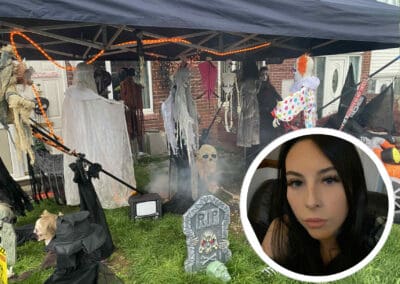 Meet the woman who transformed her house into a Halloween spectacle
