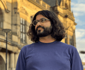 Labour Councillor Minesh Parekh, outside Sheffield Town Hall