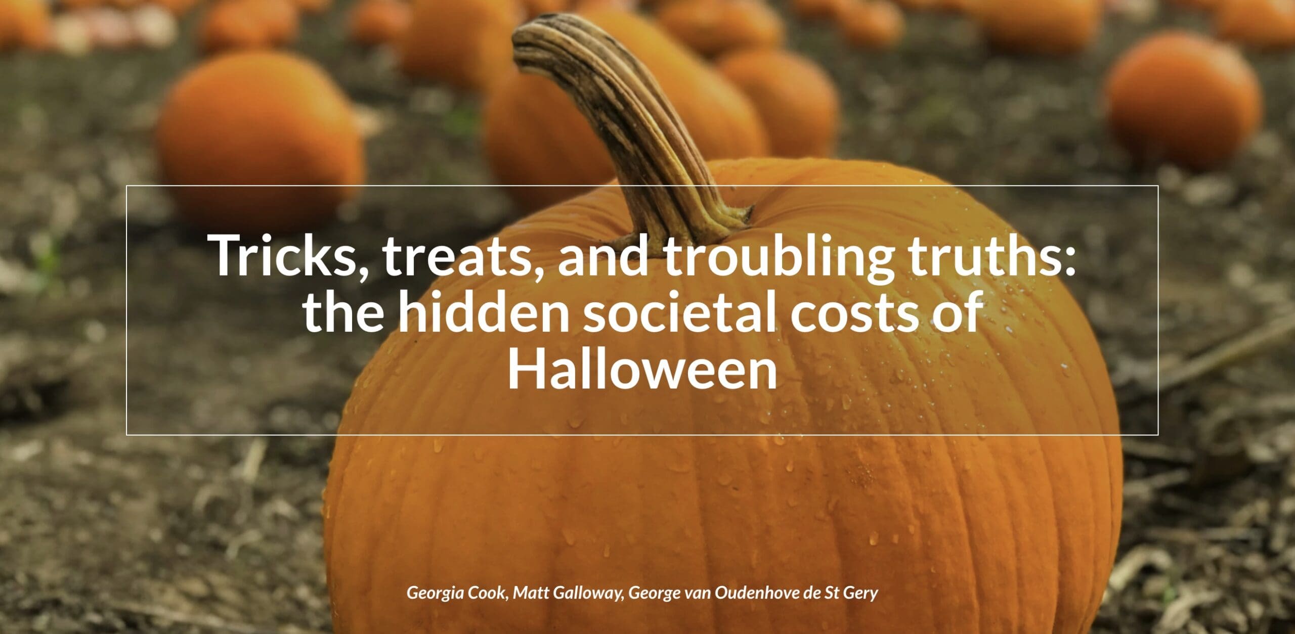 Tricks, treats, and troubling truths: the hidden societal costs of Halloween
