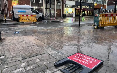 BREAKING: Flooding continues in Sheffield city centre after major water pipe burst