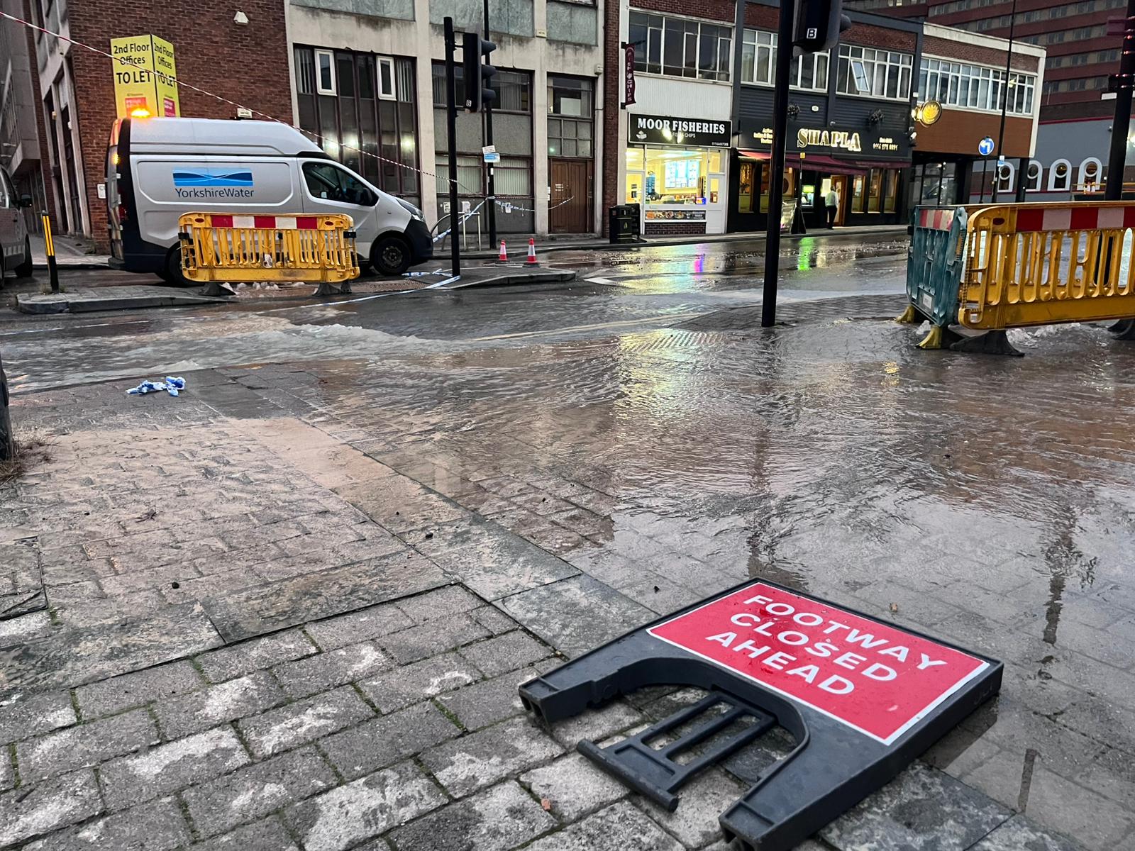 Sheffield flooding burst pipe 1