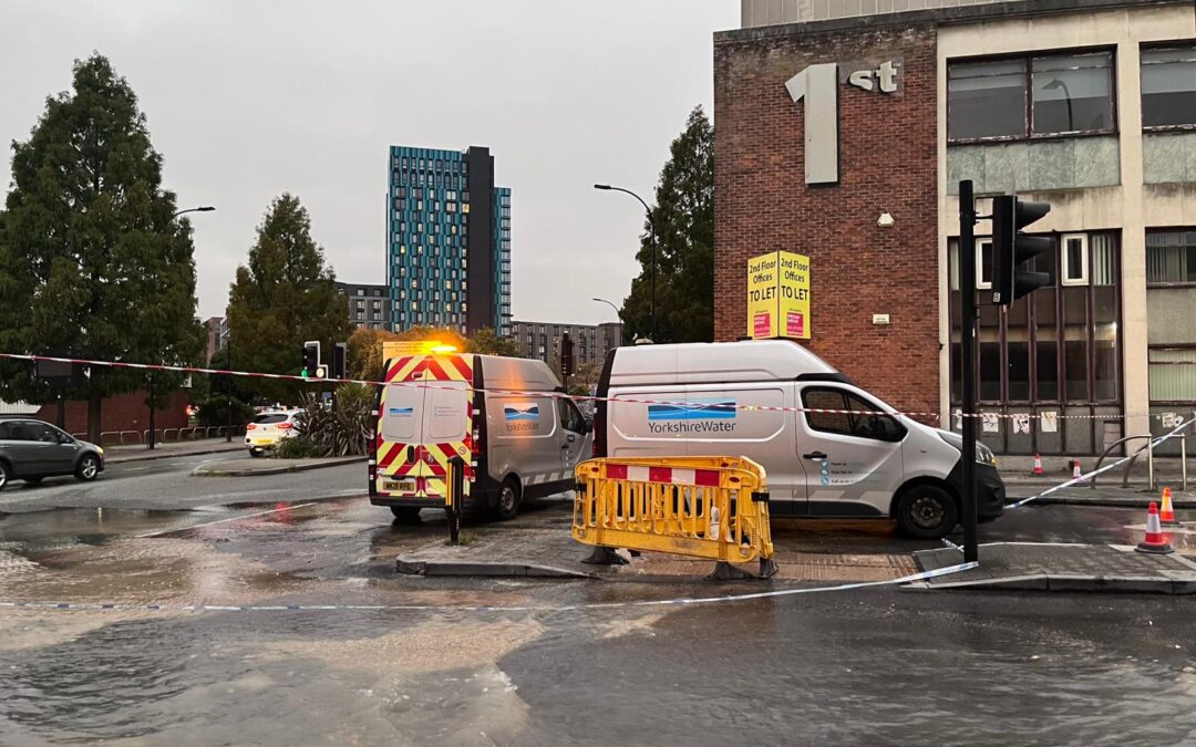Update: Roads remain closed following Sheffield pipe burst