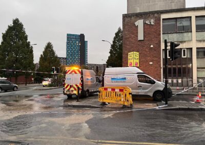 Update: Roads remain closed following Sheffield pipe burst