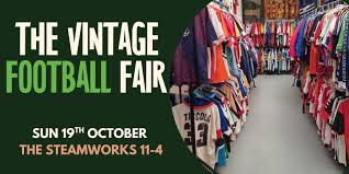 Vintage football fair poster.