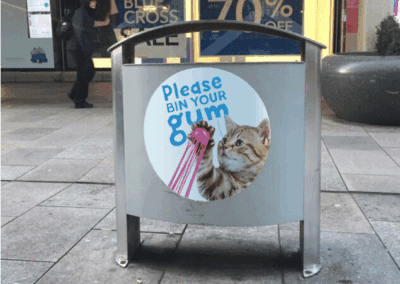 Bradford city centre undergoes gum free transformation