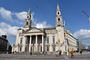 Leeds Civic Hall, the seat of Leeds City Council