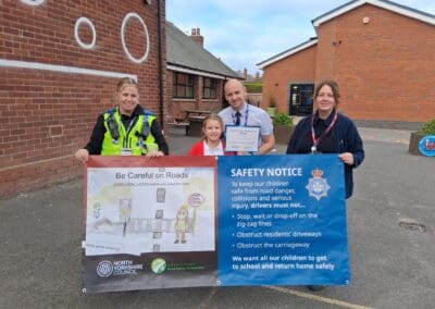 Winning designs unveiled in Scarborough road safety banner competition