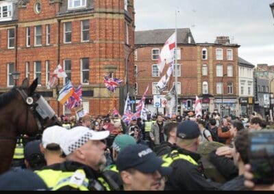 Both protests over in Sheffield after numerous police clashes and arrests