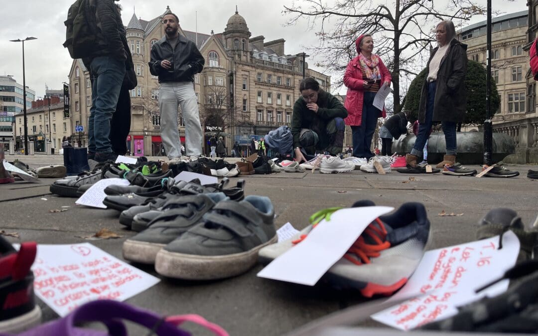 “Every Pair Tells a Story”: Sheffield families lay empty shoes to show children failed by SEND System