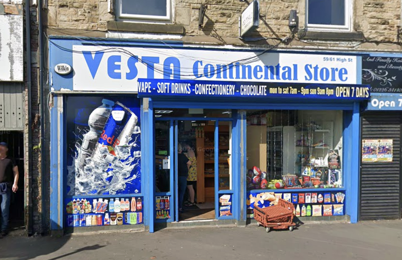 The storefront of 'Vesta Continental Store'