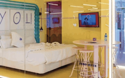 Sleeping in the spotlight: Ibiza’s glass hotel room