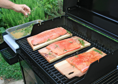 Cedar Plank Salmon, a culinary delight in the northwest Pacific