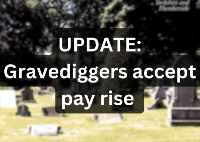 Gravediggers pay dispute settled leading to 30% salary increase