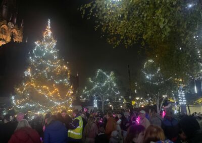 Rotherham Mayor ‘switches’ to festive mode with Christmas light switch 