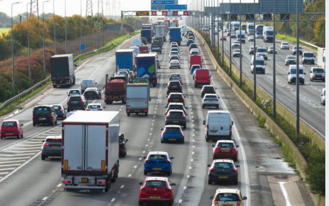 Sheffield M1 Crash: shut lanes and queuing traffic