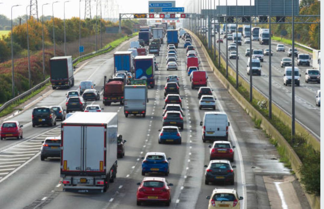 Sheffield M1 Crash: shut lanes and queuing traffic