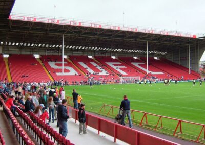 Sheffield United’s Under 21s development team celebrate 10-1 win against Crewe Alexandra