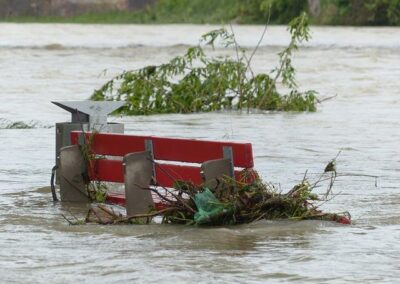 Emergency flood defences installed at River Sheaf