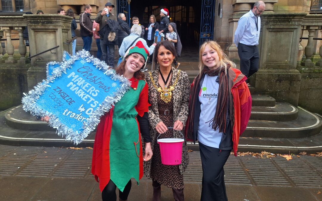 VIDEO: Sheffield Christmas Market raises funds for Roundabout charity supporting homeless youth