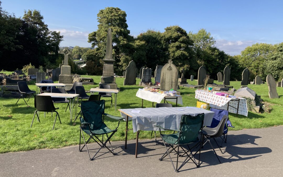 Afternoon tea in an unusual location