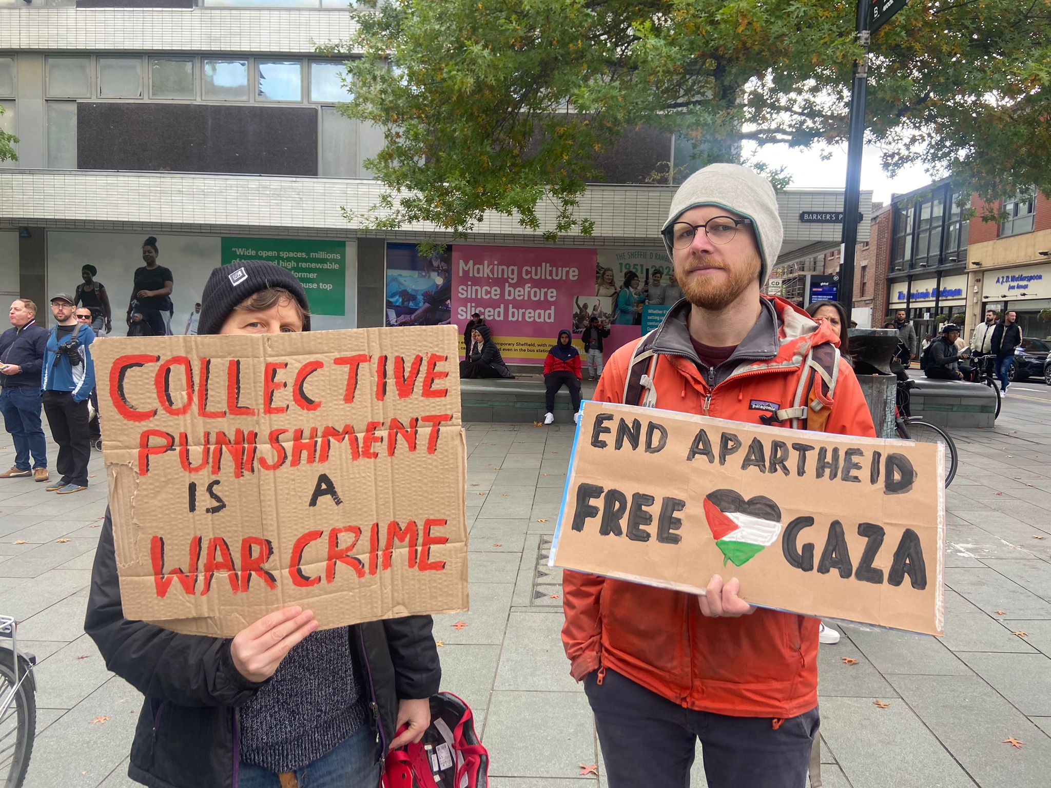 Protests take place in Sheffield in aid of Palestine