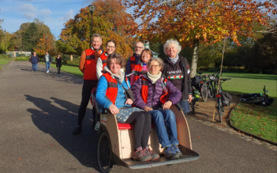 Cycling volunteer group for the elderly celebrates successful fundraiser in Sheffield