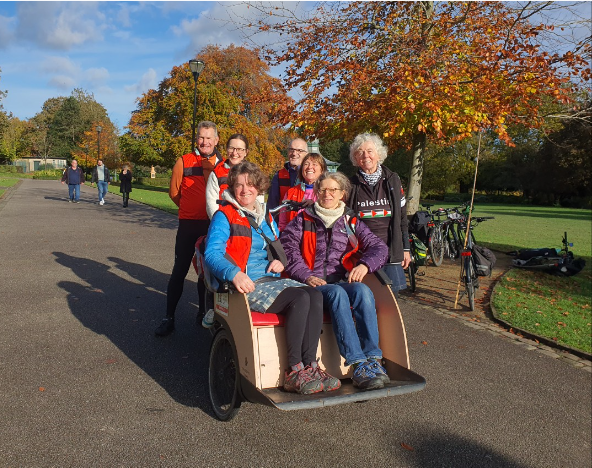 Cycling volunteer group for the elderly celebrates successful fundraiser in Sheffield