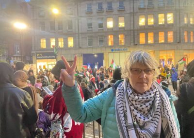 Sheffield protestors gather for a second week to call for an end to the ‘massacre of Palestinians’