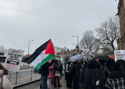 Rally for Sheffield student trapped in Gaza