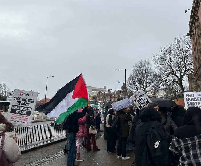 Rally for Sheffield student trapped in Gaza