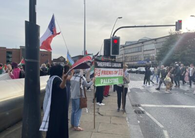 ‘From Gaza with love’ Palestinian protest in Sheffield