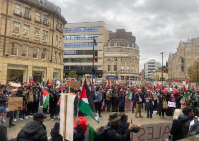 Palestine Protest attracts hundreds