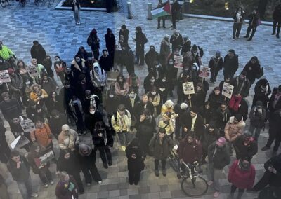 Palestine protestors occupy University building